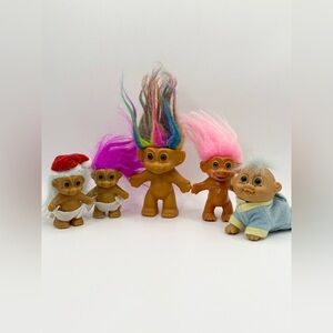 Vintage Troll Dolls Bundle Russ & Etone 80s 90s Collectible Figurines